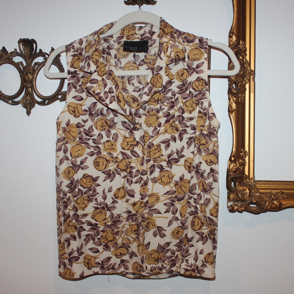 Vintage Floral Shirt - Anne Elisabeth Abaya
